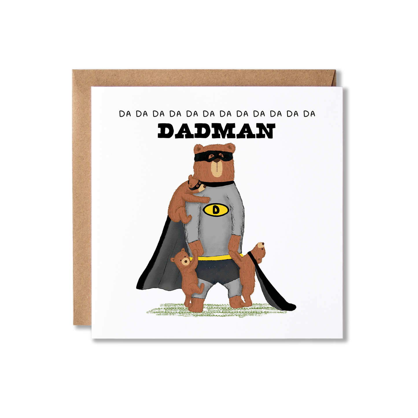 Dad Man Happy Birthday Daddy 1, 2 or 3 cubs Card