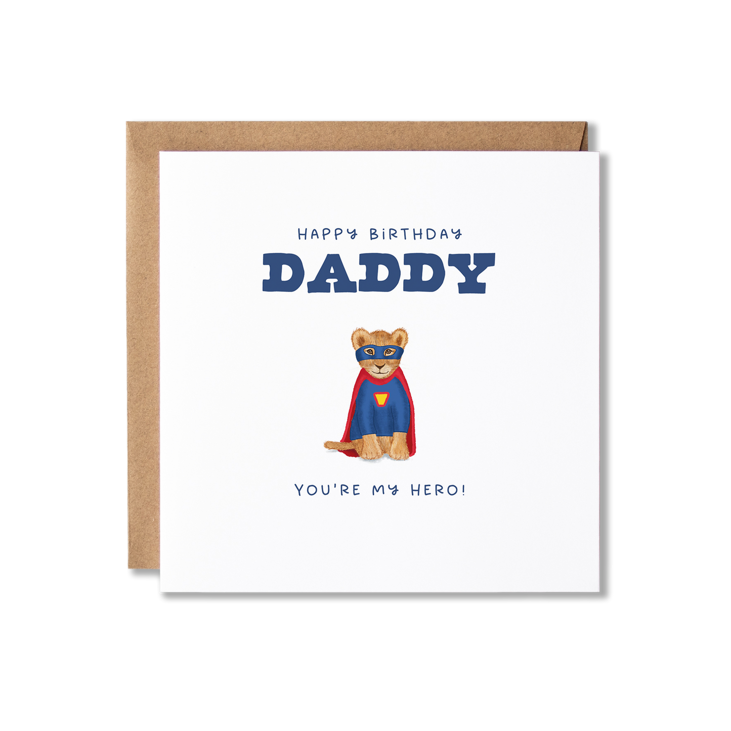 Super Lion Cubs Happy Birthday Daddy 1, 2 or 3 cubs Card