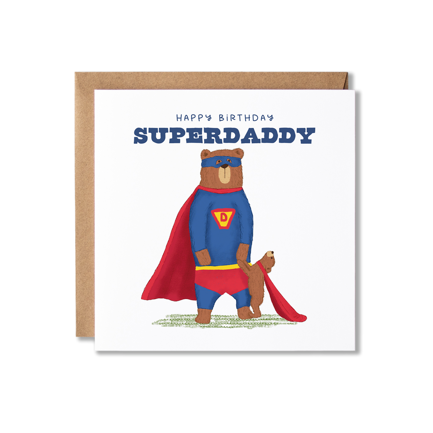 Super Dad Happy Birthday Superdaddy 1, 2 or 3 cubs Card