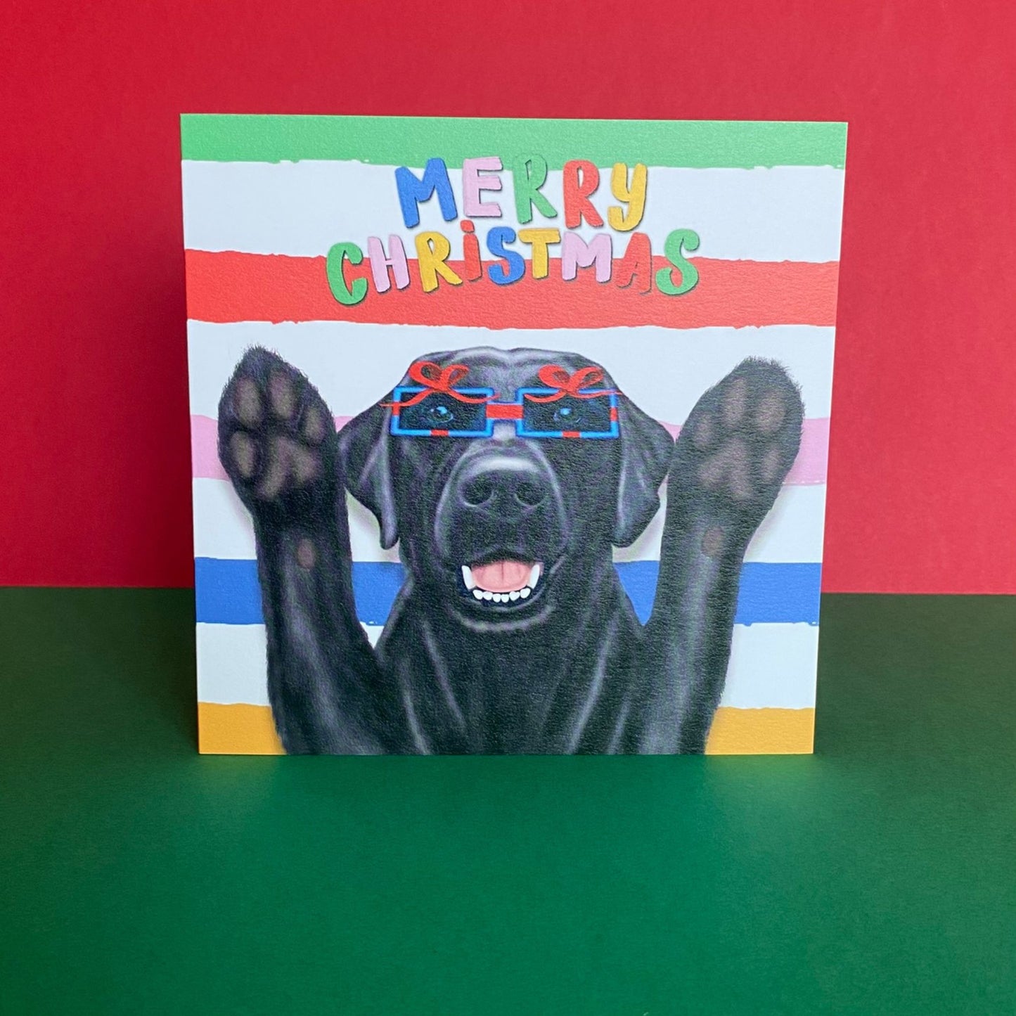 Black Labrador Dog Christmas Card | Funny Dog Card