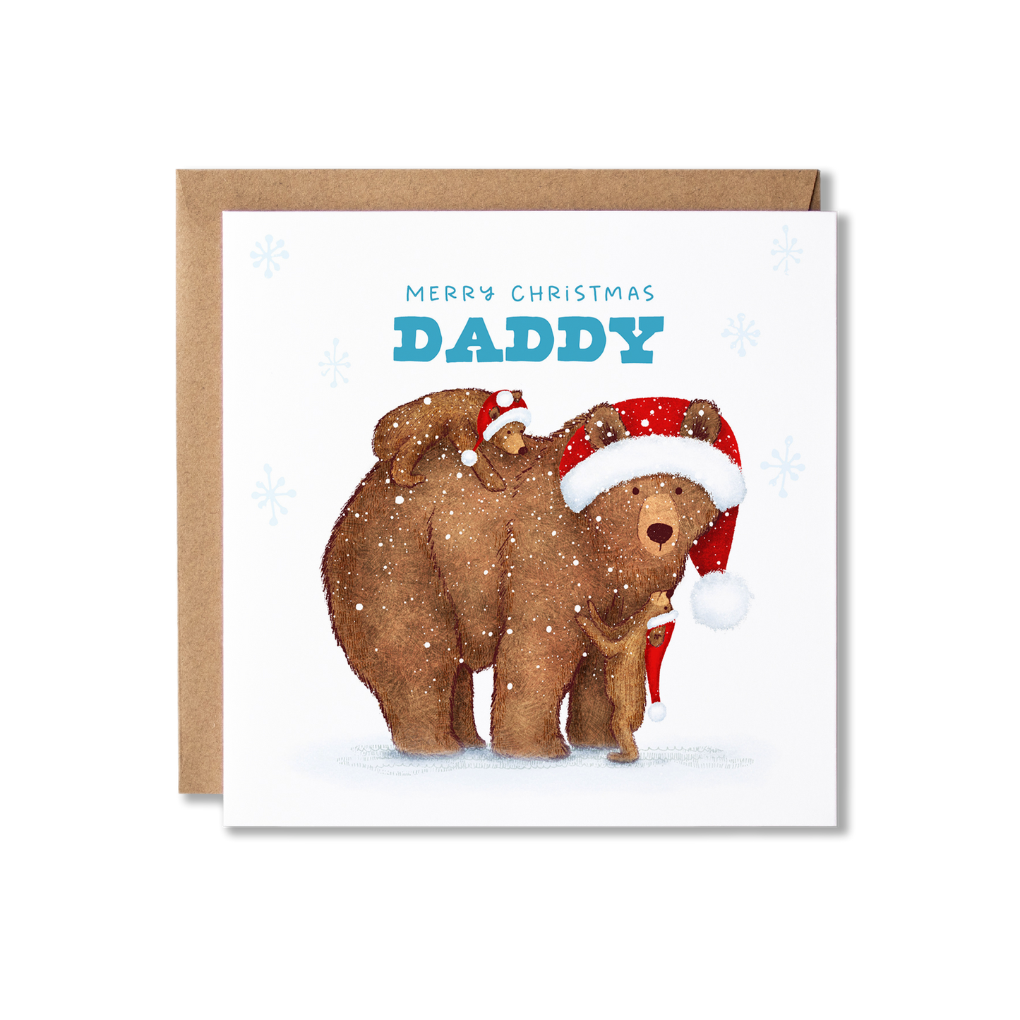 Christmas Bears Merry Christmas Daddy 1 or 2 cubs Card