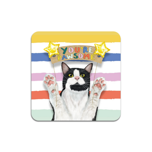 You're Pawsome Cat Coaster
