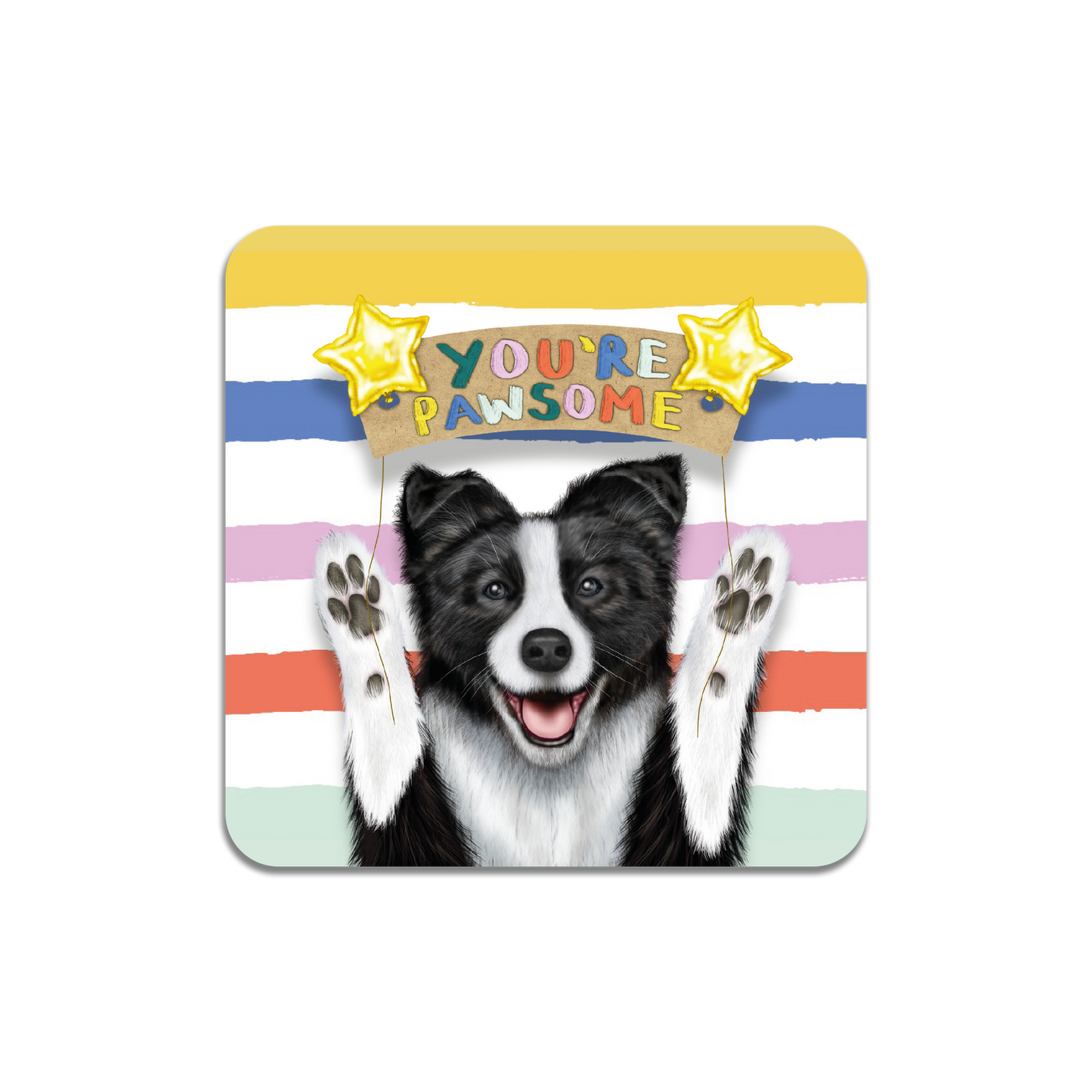 You're Pawsome Dog Coaster