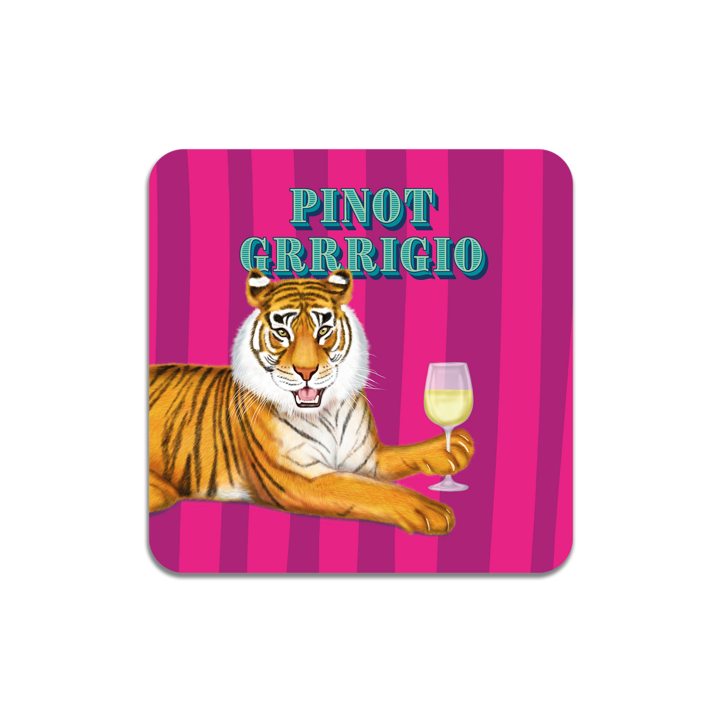 Pinot Grrrigio Wine Coaster