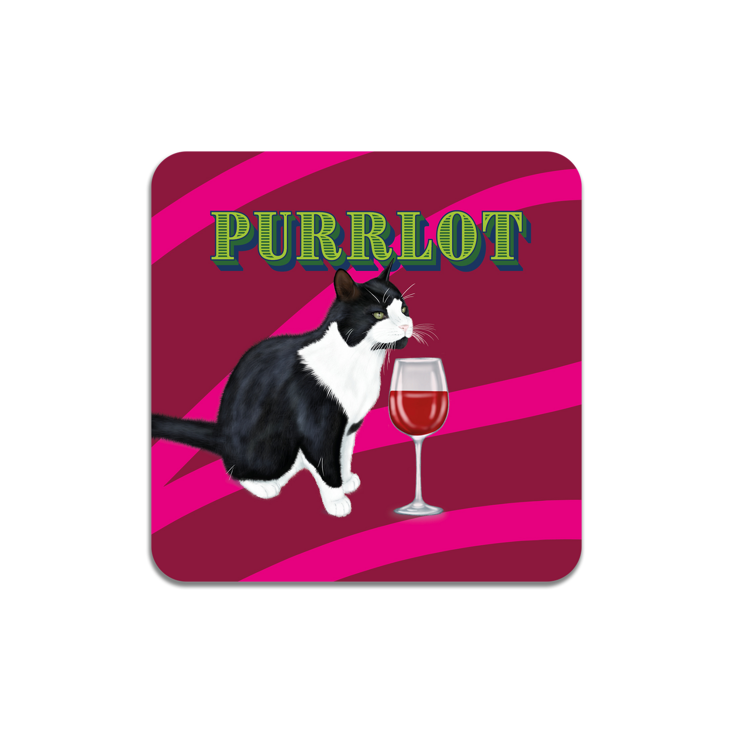 Purrlot Wine Coaster
