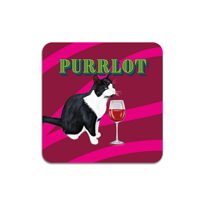 Purrlot Wine Coaster