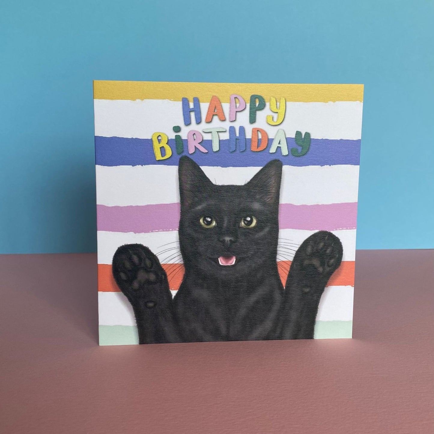 Black Cat Birthday Card | Funny Cat Card