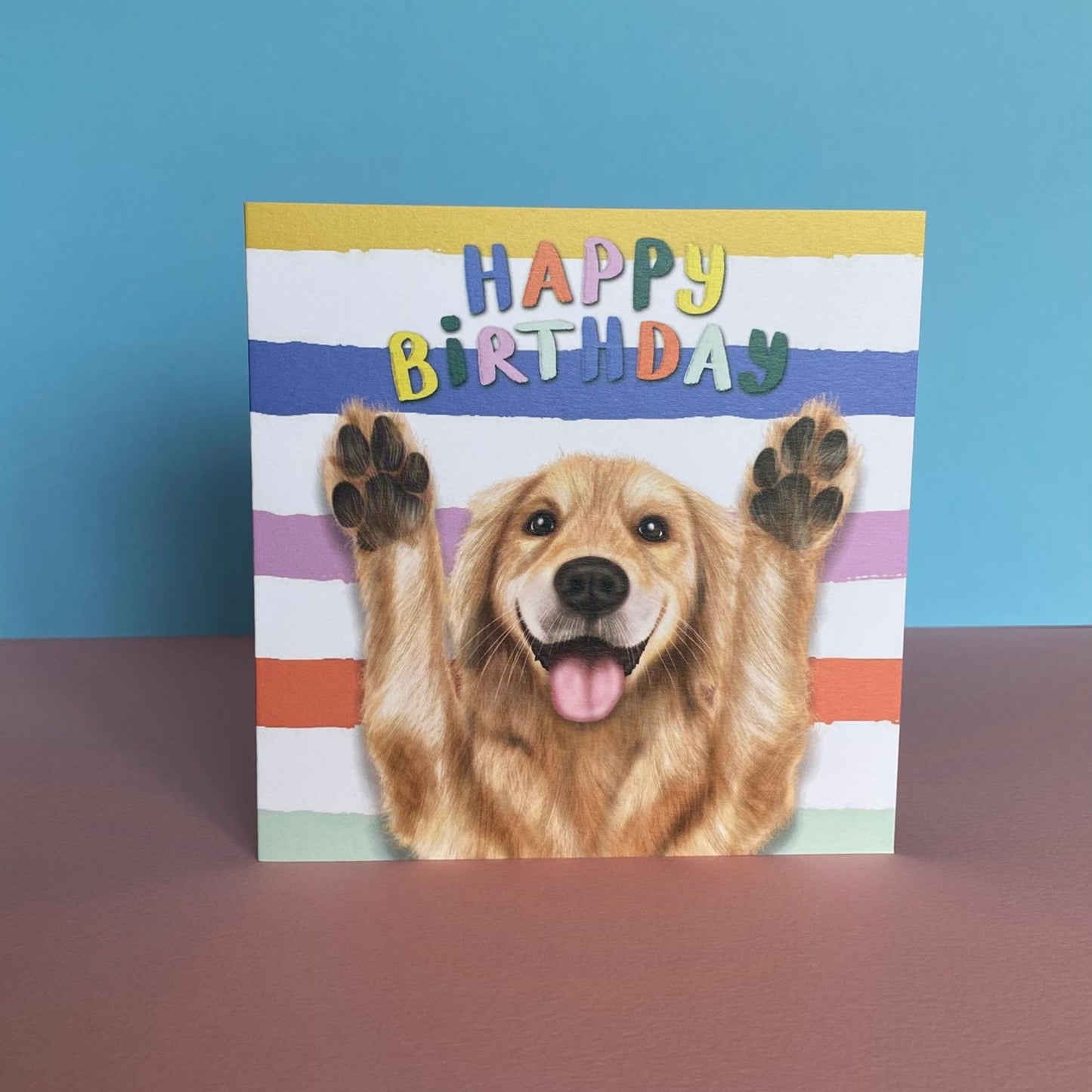Golden Retriever Dog Birthday Card  | Funny Dog Card