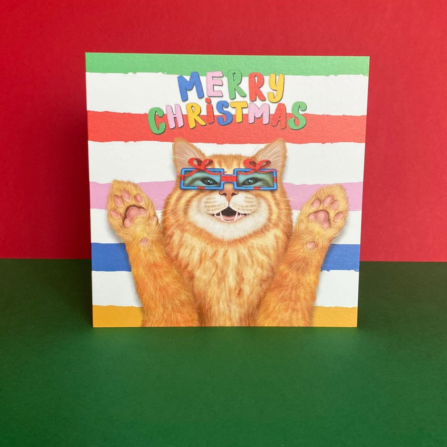 Ginger Ragdoll Cat Christmas Card | Funny Cat Card