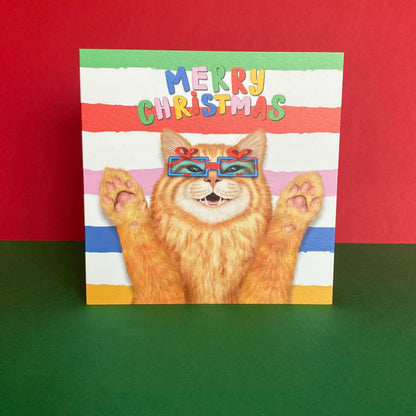 Ginger Ragdoll Cat Christmas Card | Funny Cat Card