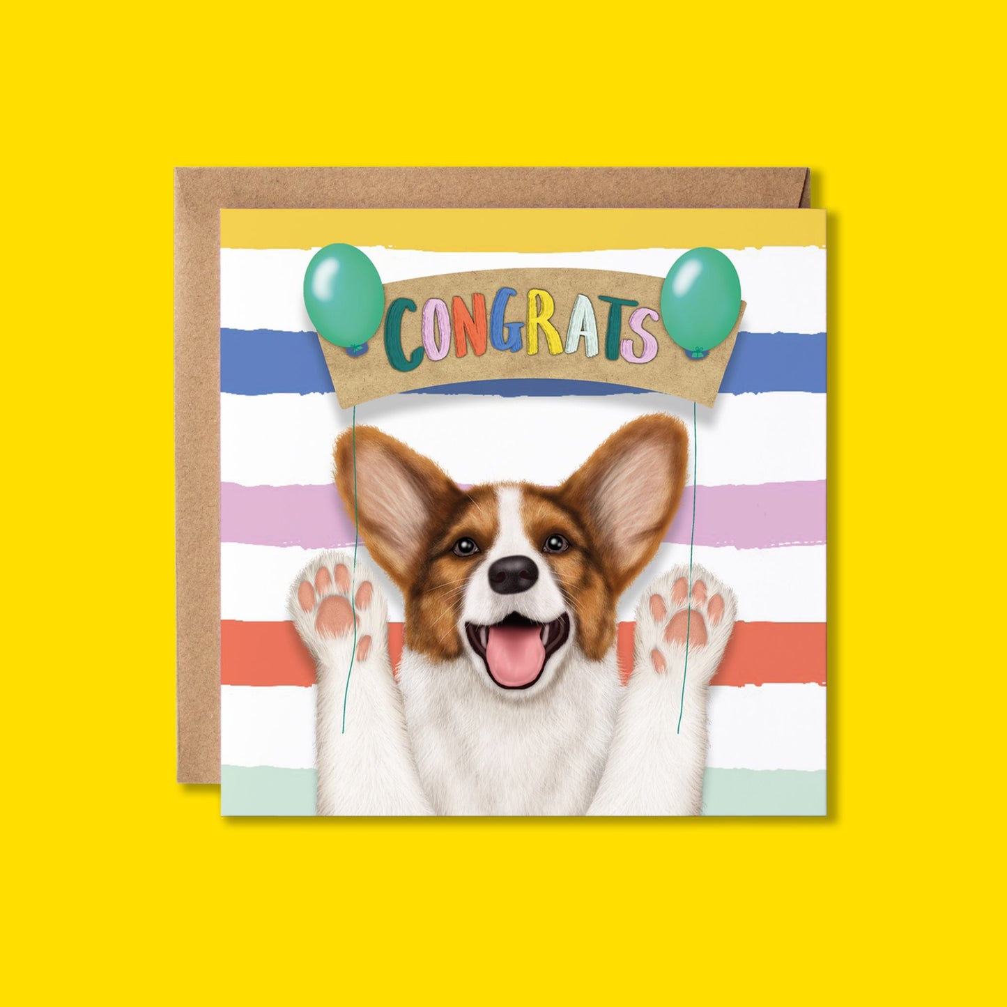 Congratulations Card | Corgi Dog | Results | Wedding | Engagement