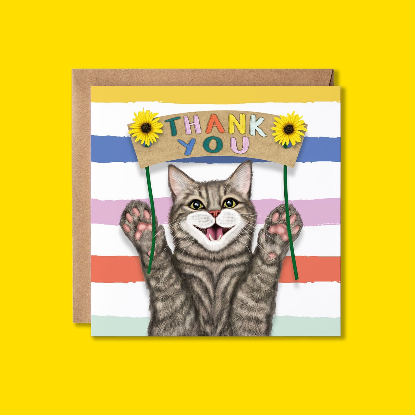 Thank You Card | Tabby Cat | Appreciation Card