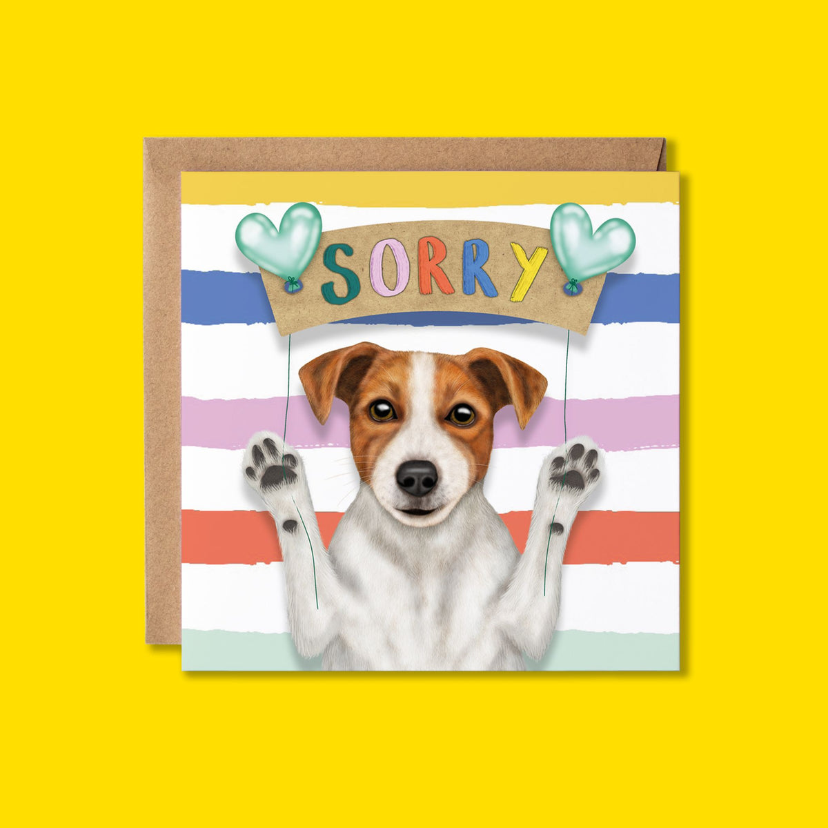 Sorry Card | Jack Russell Dog | Sympathy Card