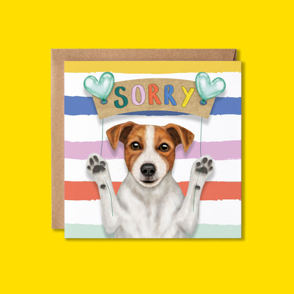 Sorry Card | Jack Russell Dog | Sympathy Card