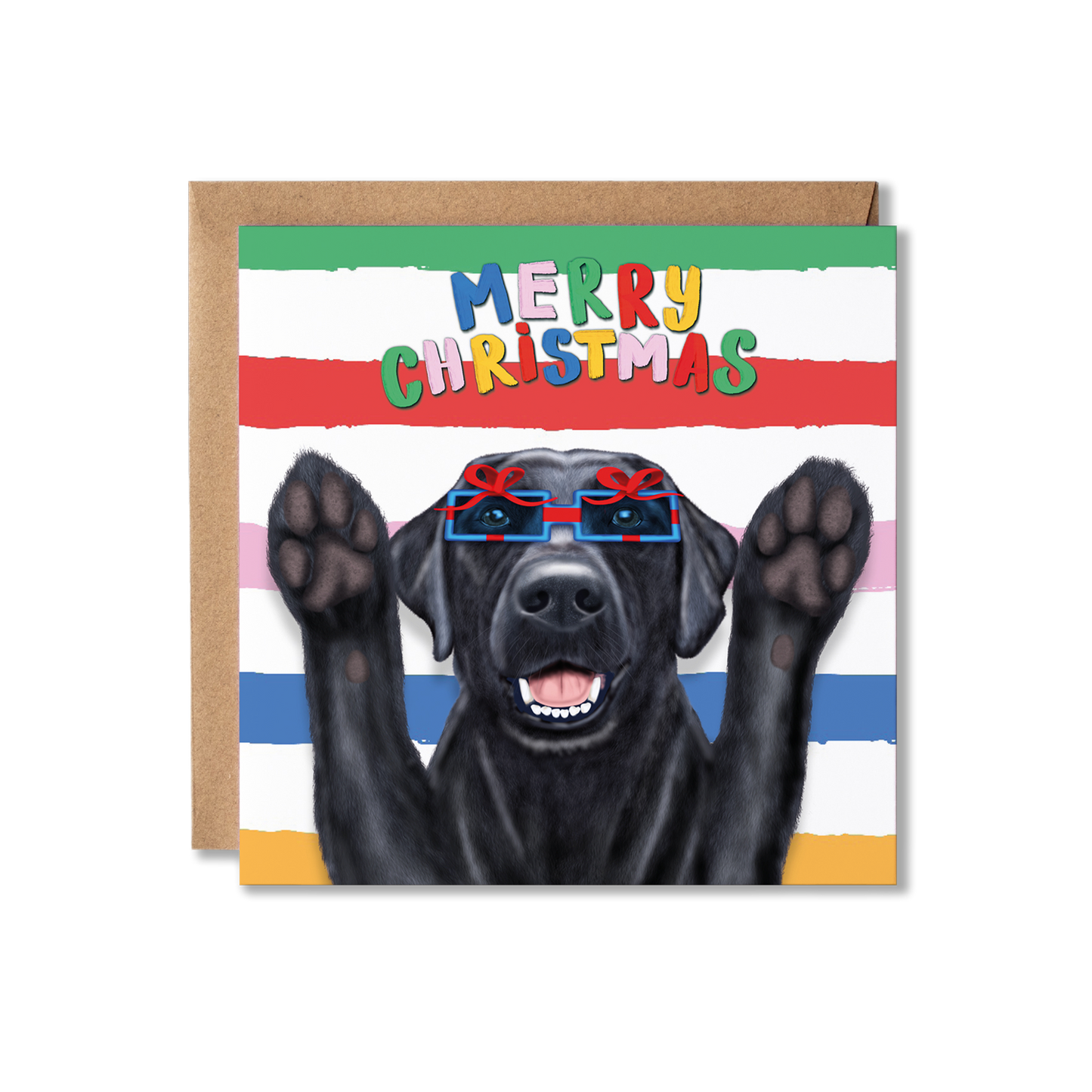 Black Labrador Dog Christmas Card | Funny Dog Card