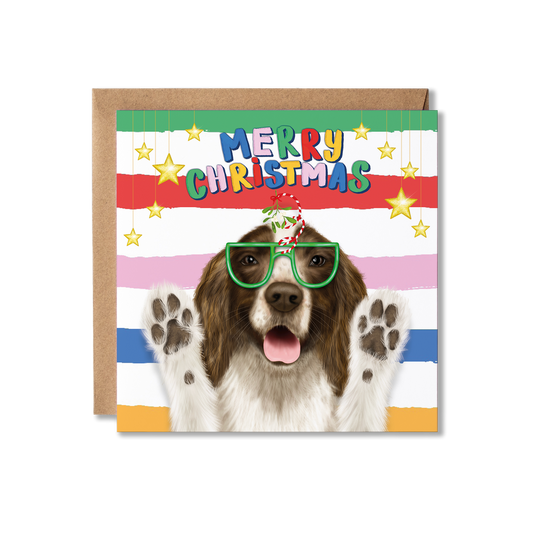 Spaniel Dog Christmas Card | For Pet Owner