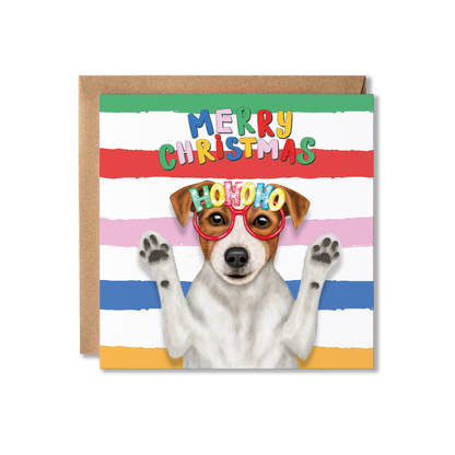 Jack Russell Dog Christmas Card | Funny Dog Card