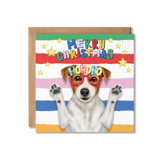 Jack Russell Dog Christmas Card | From the dog