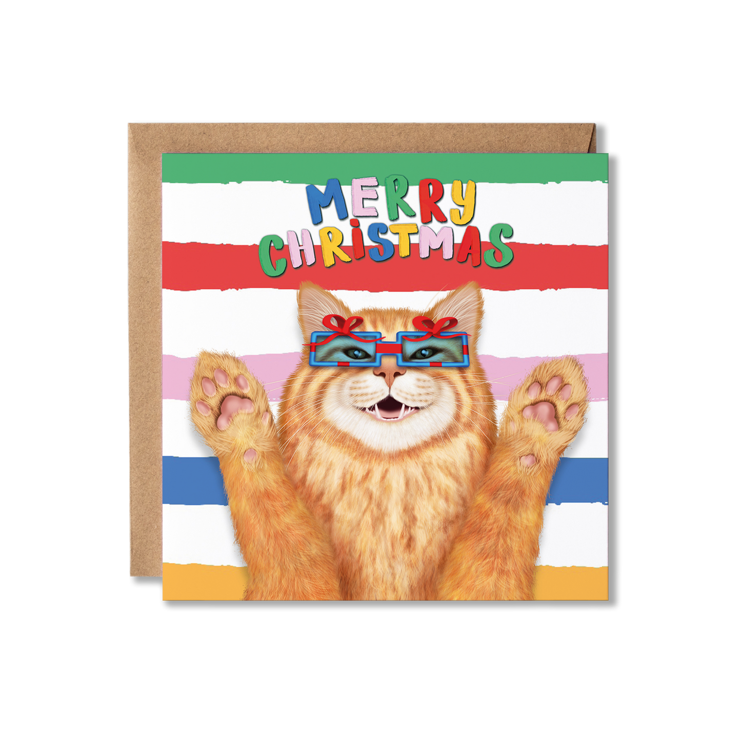 Ginger Ragdoll Cat Christmas Card | Funny Cat Card