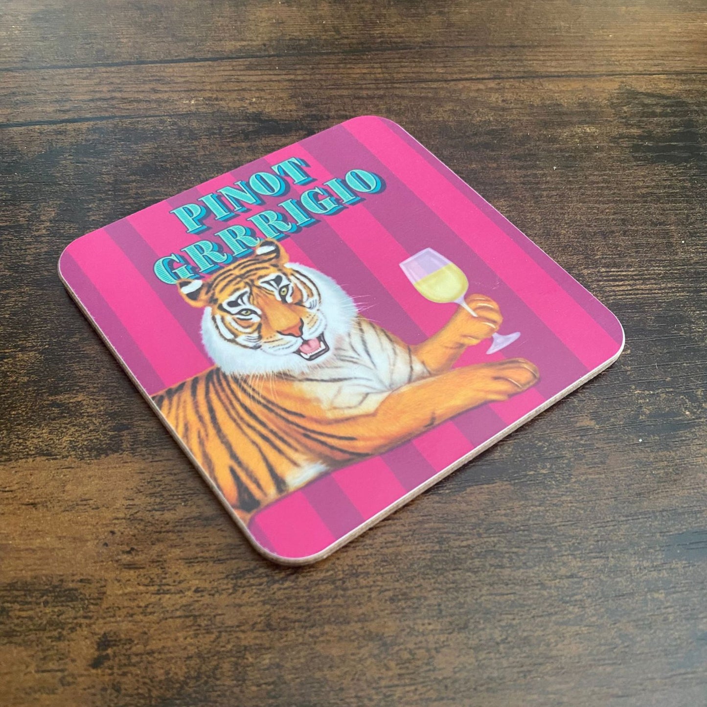 Pinot Grrrigio Wine Coaster