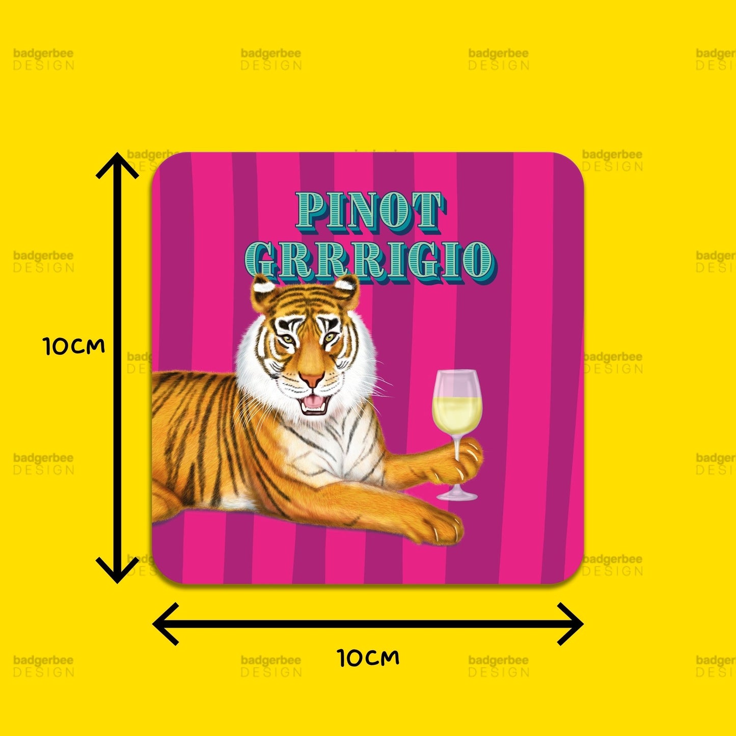 Pinot Grrrigio Wine Coaster