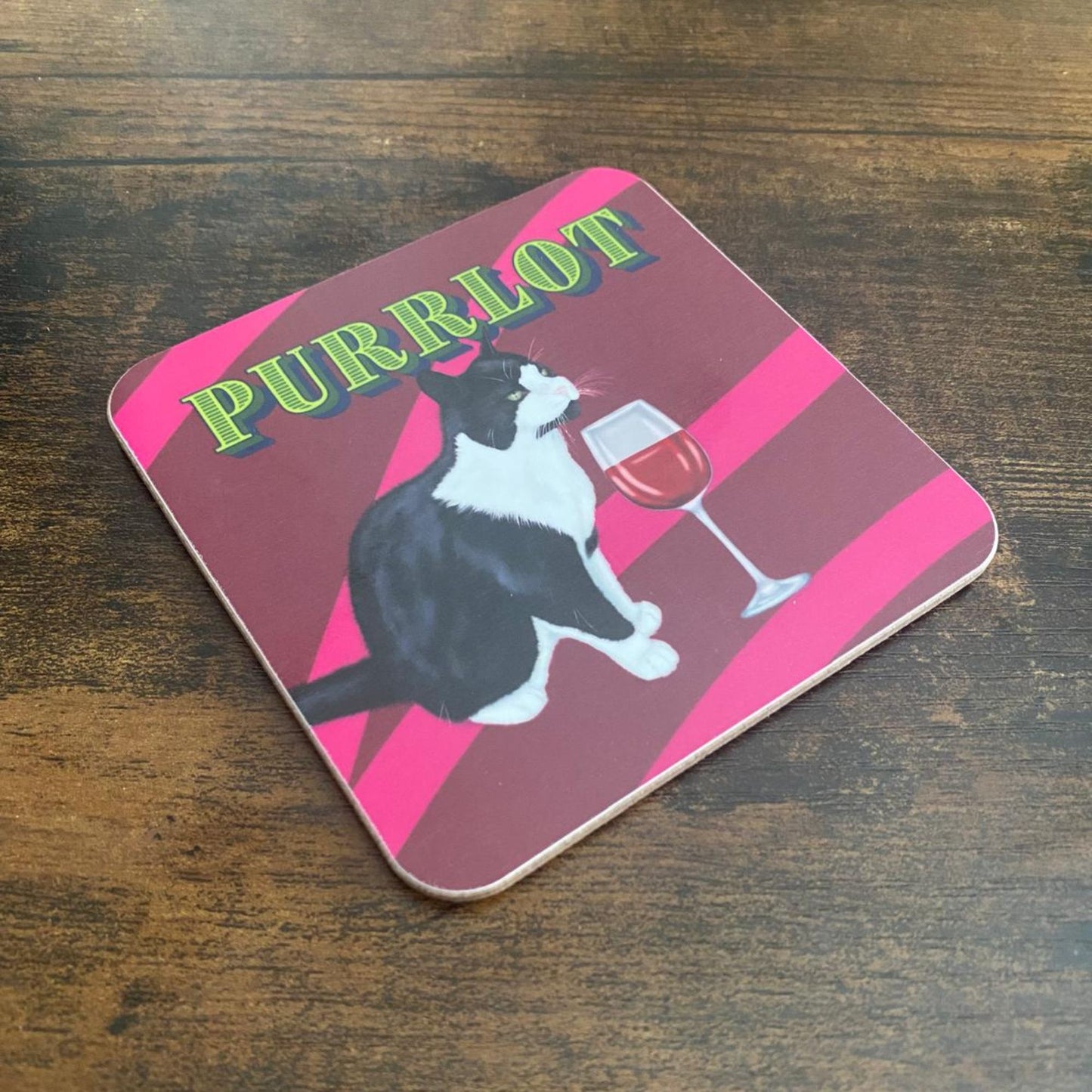 Purrlot Wine Coaster