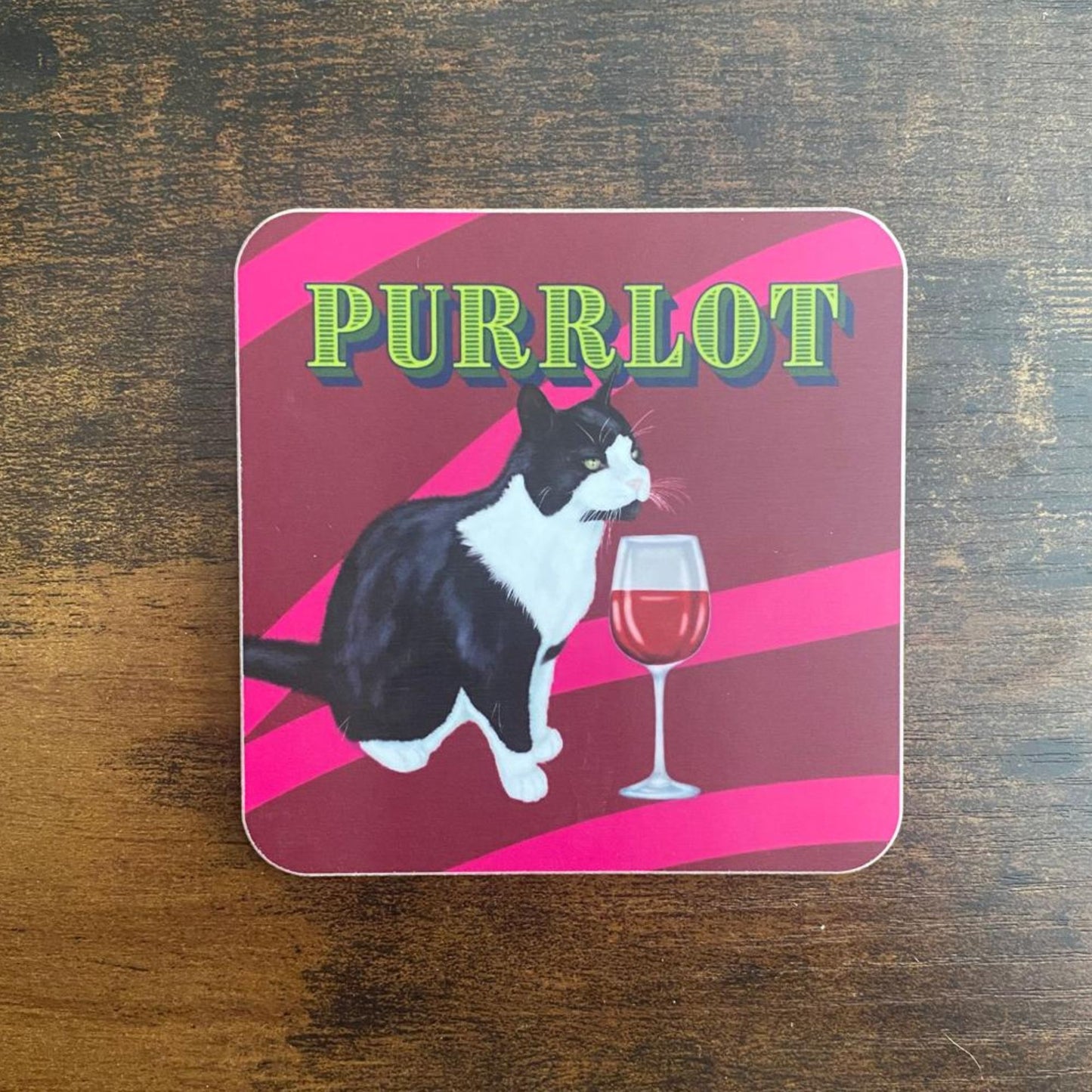 Purrlot Wine Coaster