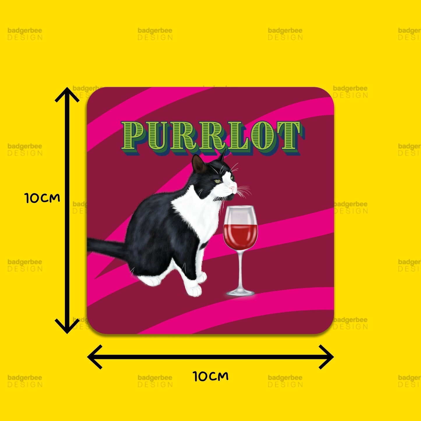 Purrlot Wine Coaster