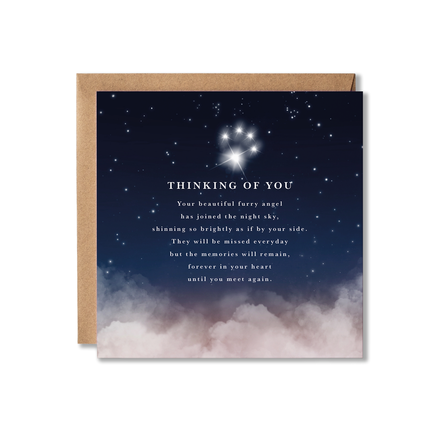 Thinking Of You Pet Loss Card