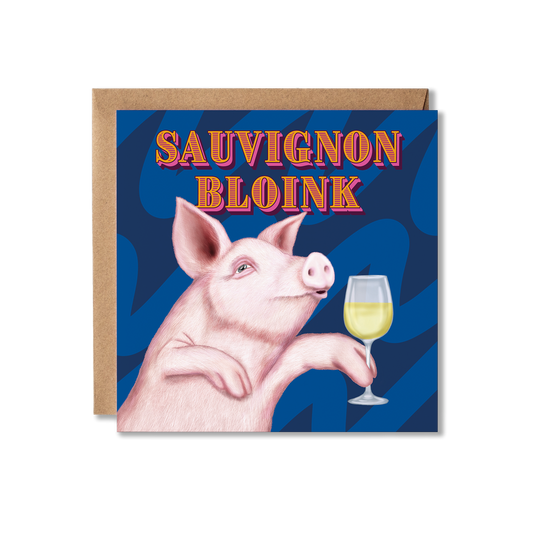 Wineimals Sauvignon Bloink Card