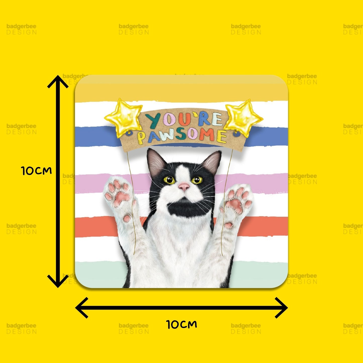 You're Pawsome Cat Coaster